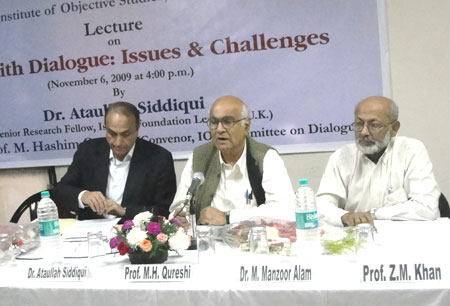 L-R: Dr Ataullah Siddiqui, Prof. M H Qureshi, Dr Mohammad Manzoor Alam